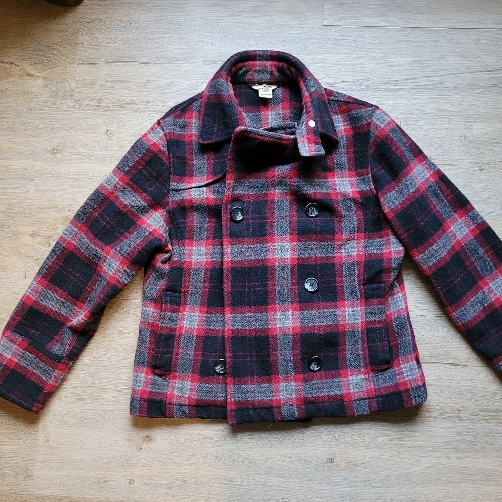 Plaid Double-Breasted Women's Jacket
